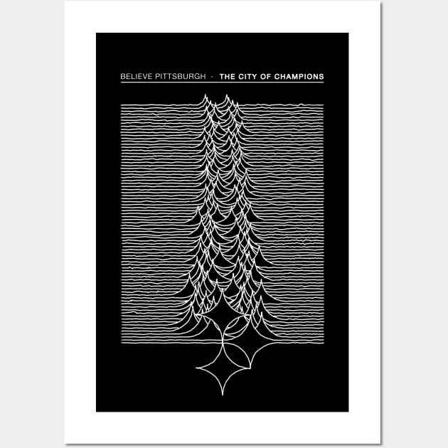 Unknown Pleasures of Pittsburgh Wall Art by Believe Pittsburgh